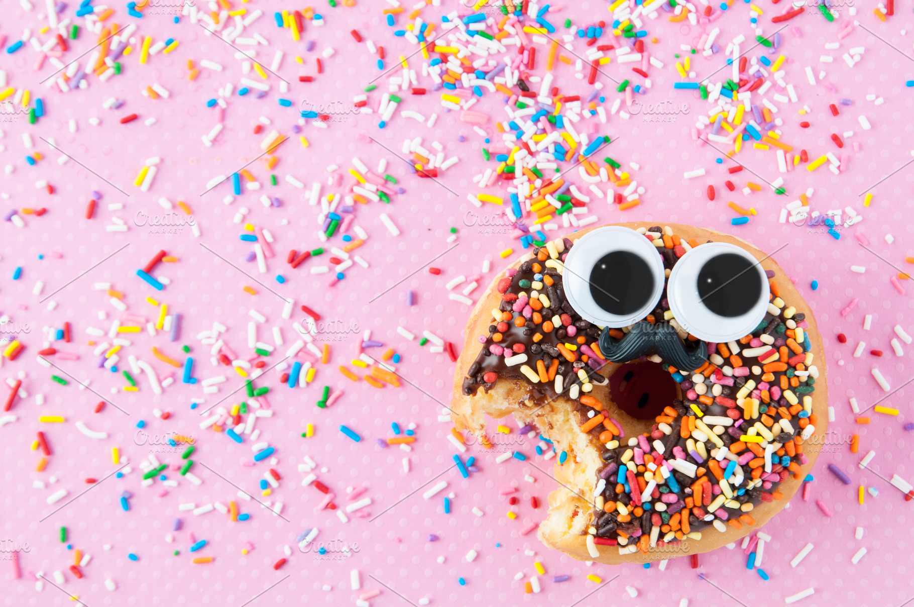 Funny Face Doughnut, a Background Photo by Siân C Photography