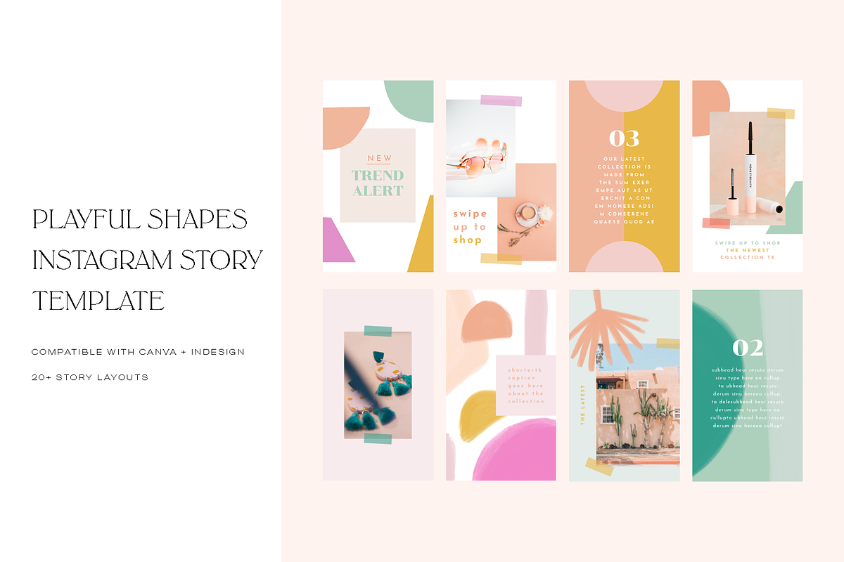 Playful Instagram Story Template, a Social Media Template by Brighten Made (Photo 1 of 4)
