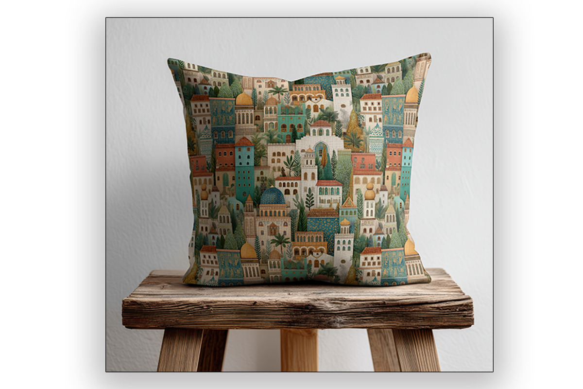Moroccan Cityscape Pattern - Kasbah, an Illustration by Brush Berry Studios (Photo 3 of 6)