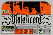 Maytorm Modern Metal Typeface, a Blackletter Font by alit design (Thumbnail 6 of 20)