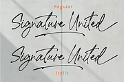 Signature United, a Script Font by AMINMARIO (Thumbnail 6 of 8)