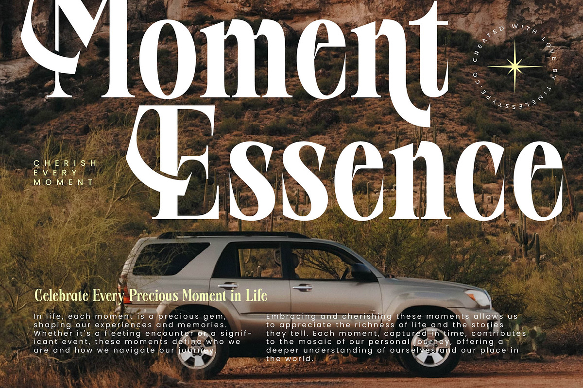 Burstyle Modern Serif Display, a Serif Font by timelesstype.co (Photo 9 of 20)