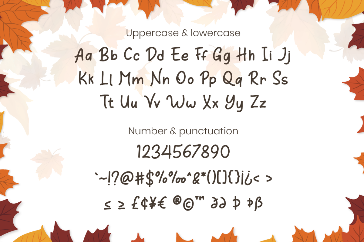 Orange Leafy - Autumn Display Font, a Script Font by Attype (Photo 6 of 8)