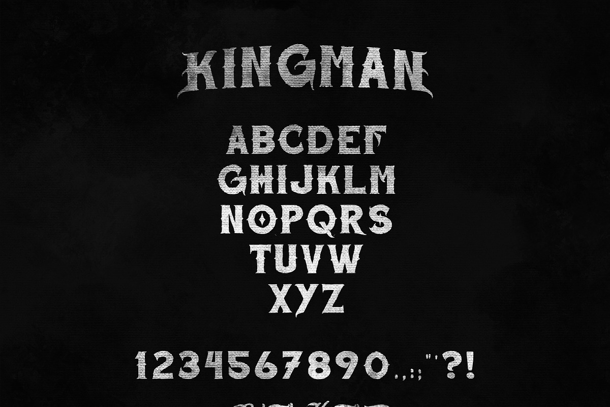 Kingman font - black kraken, a Slab Serif Font by AspekHndz (Photo 2 of 4)