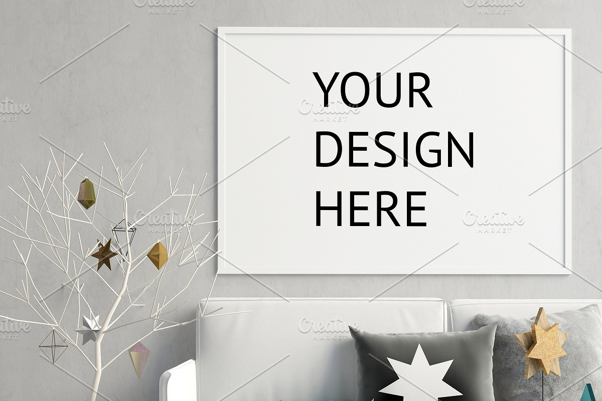 Modern Christmas interior., a Print Template by ChromiumHeart (Photo 10 of 21)
