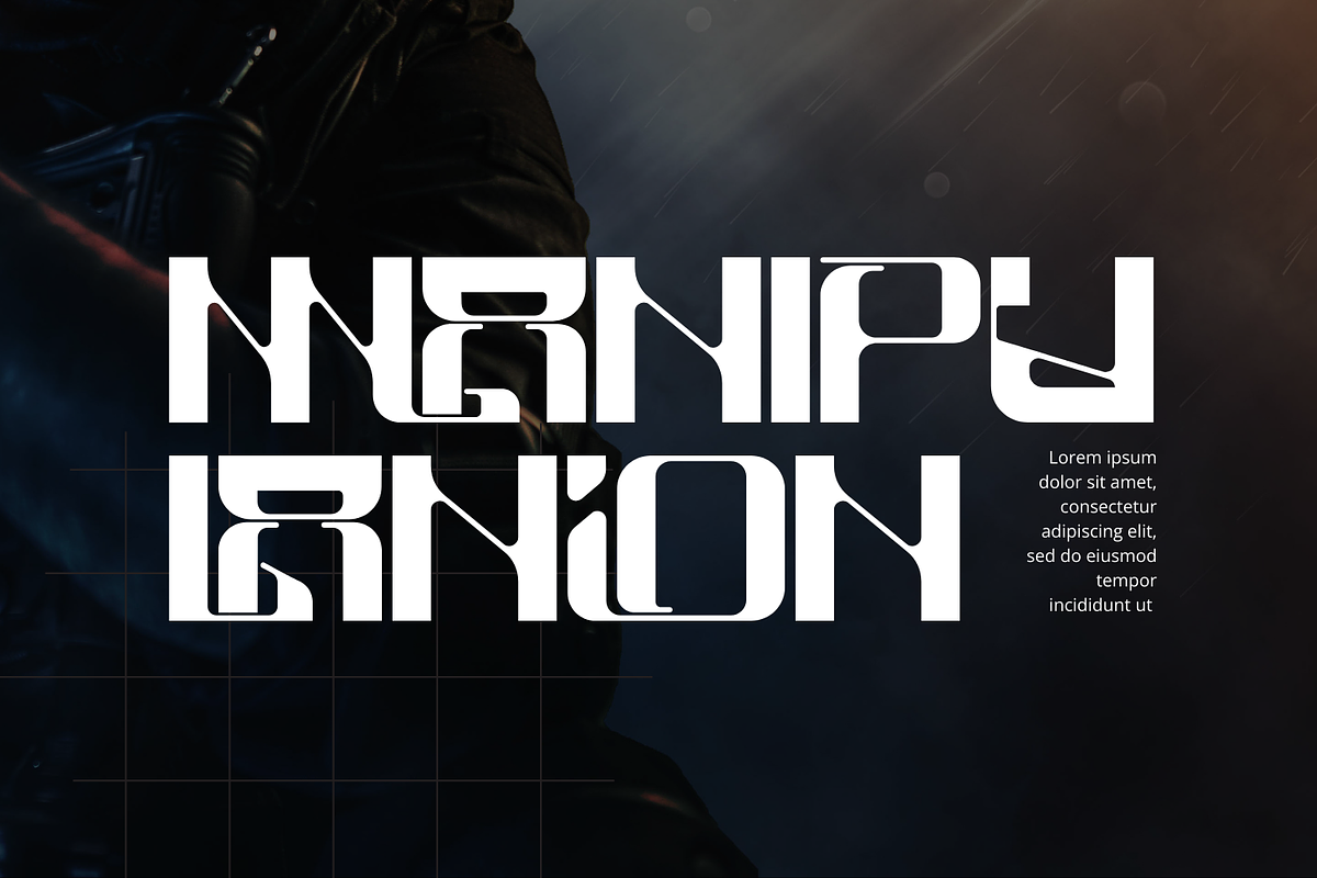 SIMILAR THEORIES - TECHNO FONT, a Sans Serif Font by 177Studio (Photo 4 of 8)