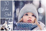 30 Winter Bokeh Overlays, a Texture Graphic by LovePhotoMoment (Thumbnail 1 of 11)
