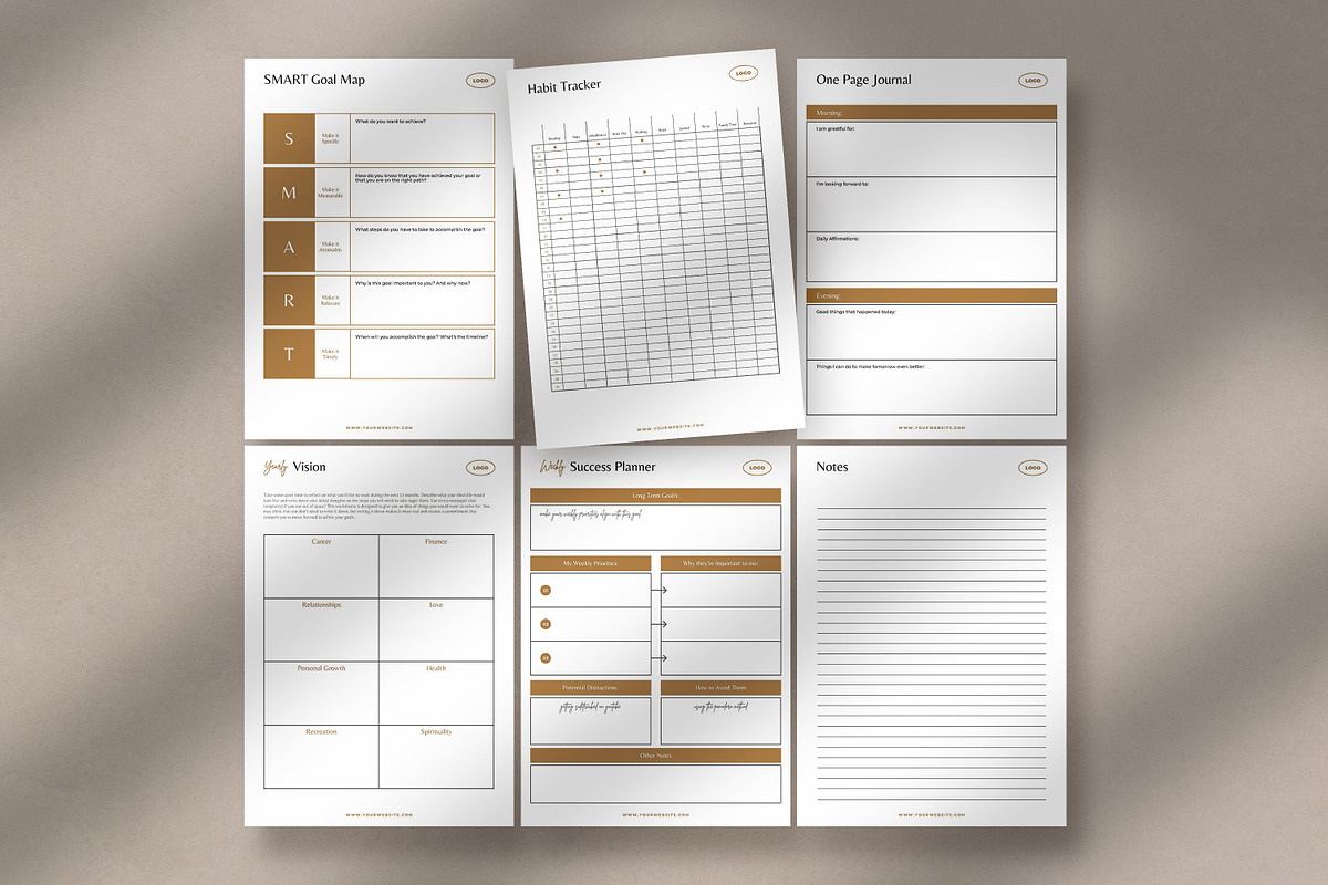 Life Coach Worksheet Bundle CANVA, a Templates & Theme by AndrewPixel