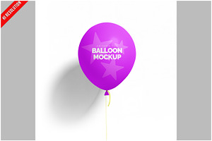 Helium Balloon Mockup, a Product Mockup by Bruno's Shop