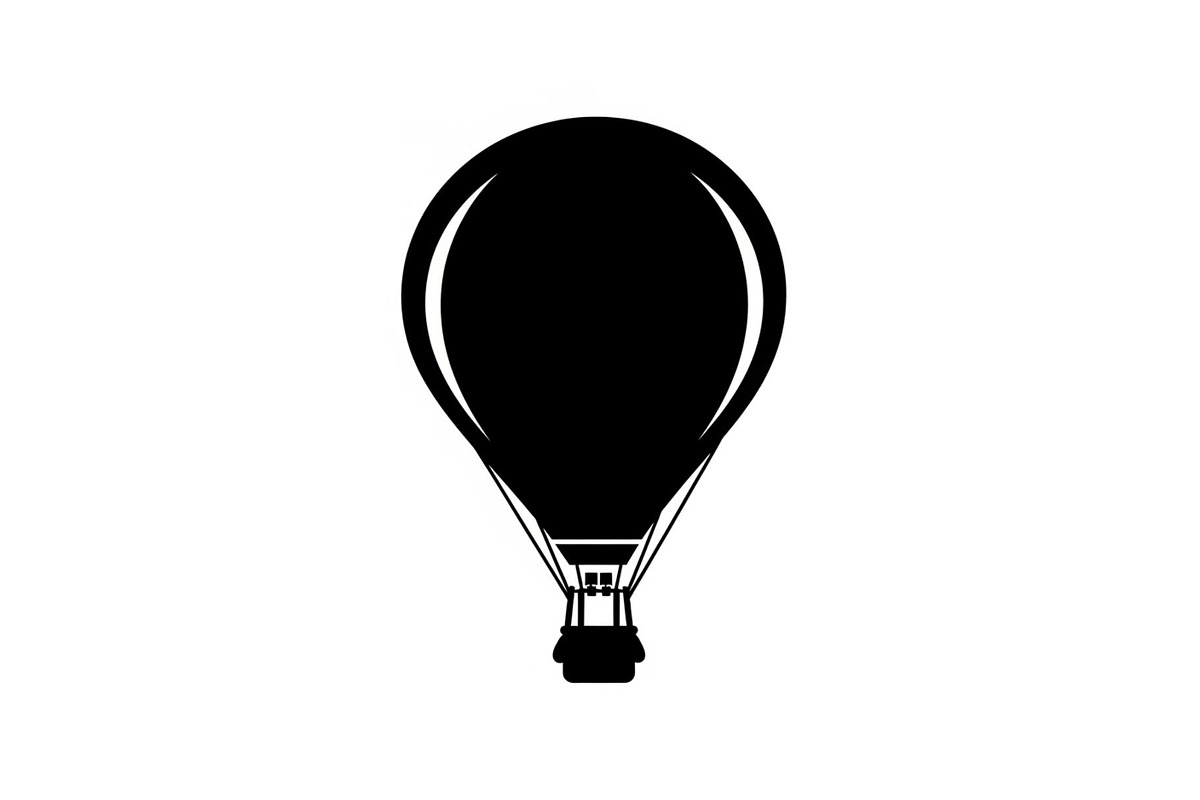 Hot Air Balloon Silhouette Bundle, an Illustration by Designer_Momina (Photo 6 of 51)