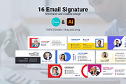 Email Signature Template Canva+Gmail, an Email Template by Waliullah Solutions (Thumbnail 1 of 5)