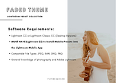 Faded Mobile Lightroom Presets, an Action Add-On by Filtercrave (Thumbnail 6 of 9)