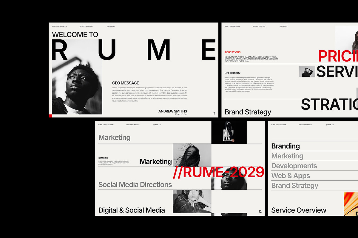 RUME | Service & Pricing Guide, a Presentation Template by Templeste (Photo 6 of 7)