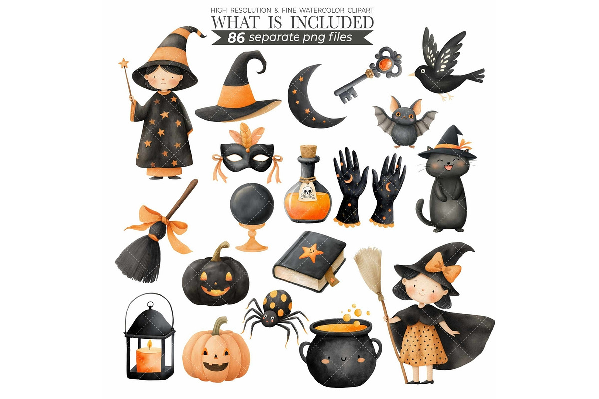 Cute Halloween Family Clipart, an Illustration by CharmClipart (Photo 6 of 8)
