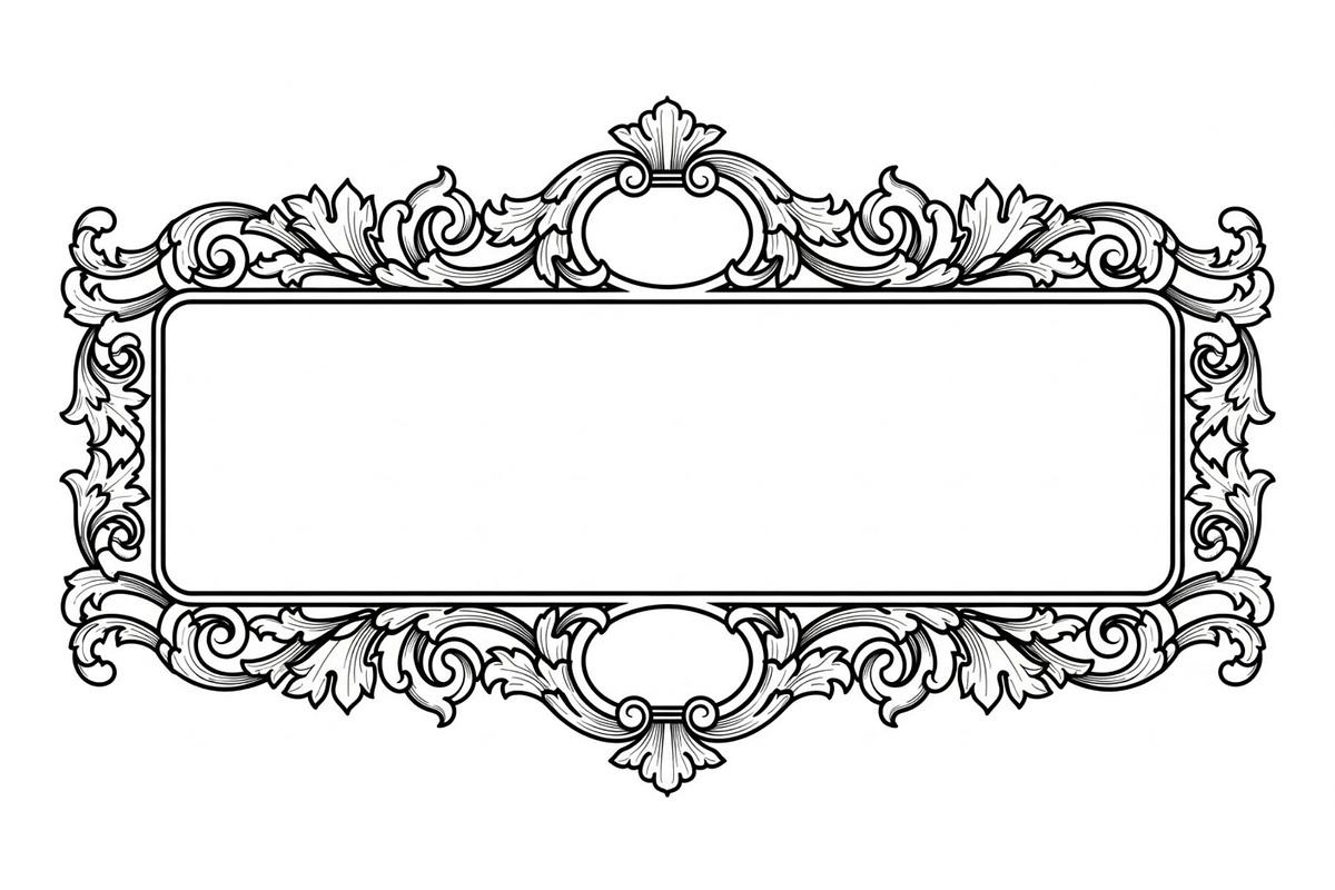 Vintage Rectangle Frame SVG Bundle, an Illustration by Designs_River (Photo 15 of 31)