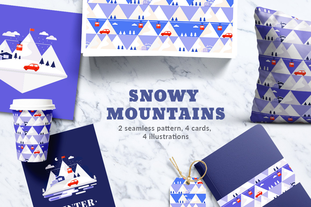 Winter Pattern, Illustrations, Cards, an Illustration by Dasha Efremova (Photo 1 of 4)