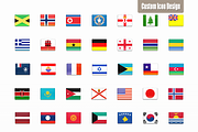 All-in-one Country Flag Icon Set, an Icon by CustomIconDesign (Thumbnail 4 of 6)