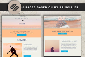 Squarespace Yoga Coach Website