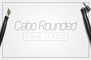 Cabo Rounded Thin Italic, a Sans Serif Font by Bogdan Casota (Thumbnail 1 of 3)