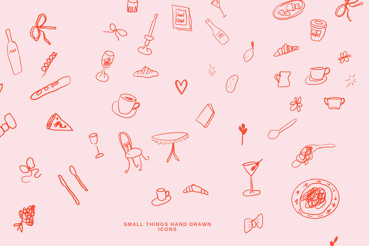 Handwritten Font + Hand Drawn Icons, a Handwritten Font by Laras Wonderland (Photo 3 of 9)