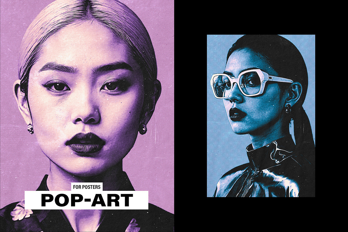 Retro Pop-Art Poster Effect, a Layer Style Add-On by Design Squad (Photo 1 of 4)