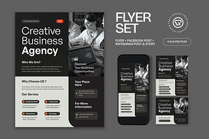 Creative Agency Flyer, a Flyer Template by graphicook