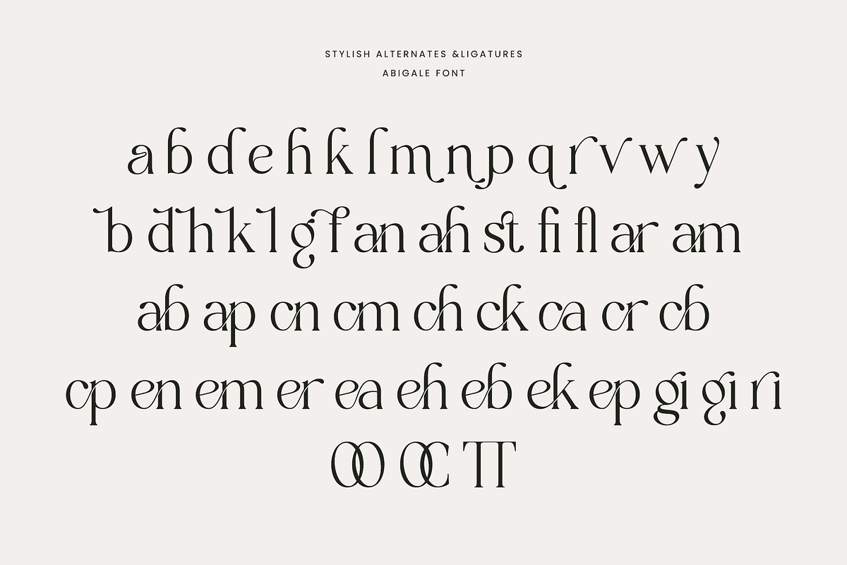 Abigale | Modern Serif Font, a Serif Font by Typoraith Co (Photo 10 of 12)