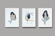 Mermaids and under the Sea clipart, an Object Graphic by KupalinaArt (Thumbnail 9 of 10)