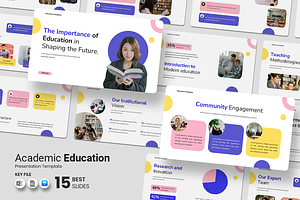 Academic Education Keynote Template, a Presentation Template by QR Design Studio