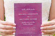 Purple brush watercolor invite, an Invitation Template by Inkpower (Thumbnail 3 of 7)