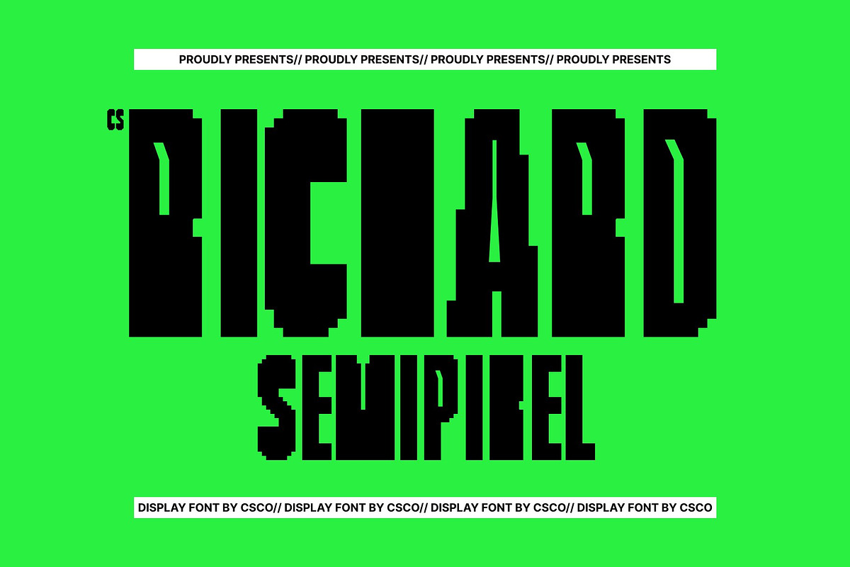 CS Richard Semipixel, a Sans Serif Font by Craft Supply Co. (Photo 1 of 8)