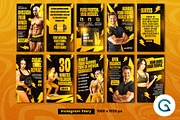 Gym Fitness Social Media Template, a Social Media Template by Geelator Studio (Thumbnail 3 of 6)