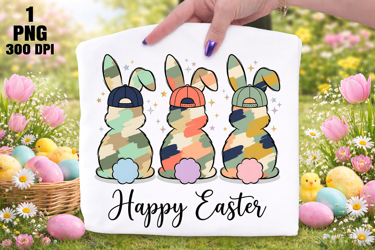 Happy Easter Egg Bunny Png, an Illustration by Daily.Designs (Photo 1 of 5)