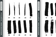 60 Watercolor Paint Strokes Brushes, a Brush Add-On by VectorMedia (Thumbnail 3 of 4)