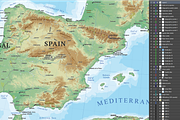 Shaded Relief Map of Europe, an Education Illustration by Cartorical (Thumbnail 3 of 8)