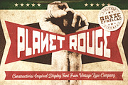 Planet Rouge Display Font, a Sans Serif Font by Vintage Type Company (Thumbnail 1 of 10)
