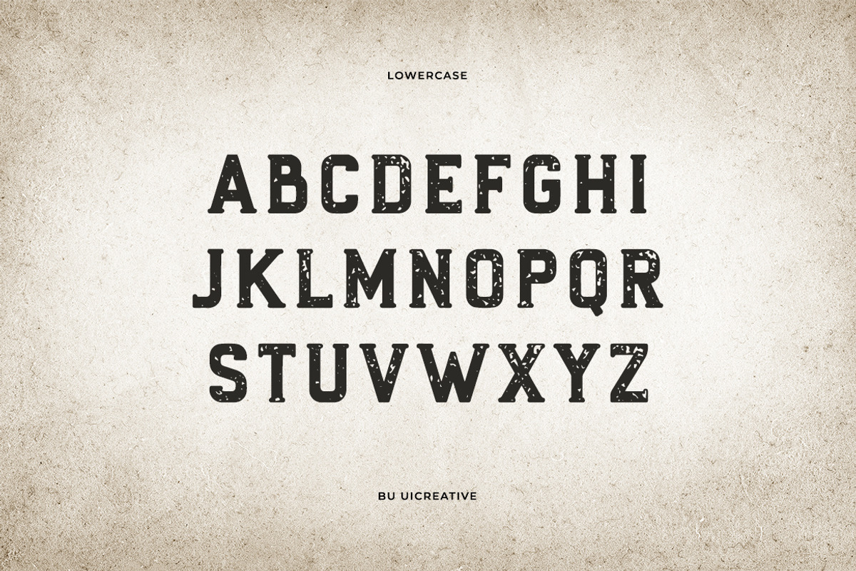 Rough Flannel Slab Serif Font, a Slab Serif Font by UICreative (Photo 3 of 11)