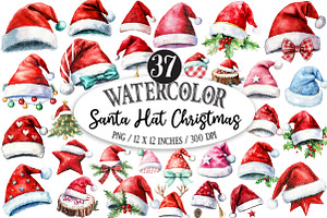 Santa Hat Christmas Sublimation, an Illustration by Designking