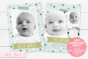 Birth Announcement Template