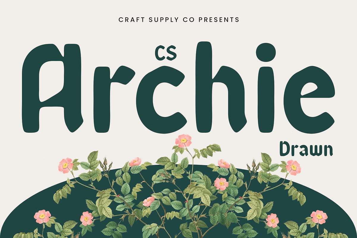 CS Archie Drawn, a Sans Serif Font by Craft Supply Co. (Photo 1 of 8)