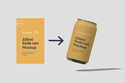 Soda Can Mockup, a Cups & Container Mockup by graphiccrew (Thumbnail 6 of 12)