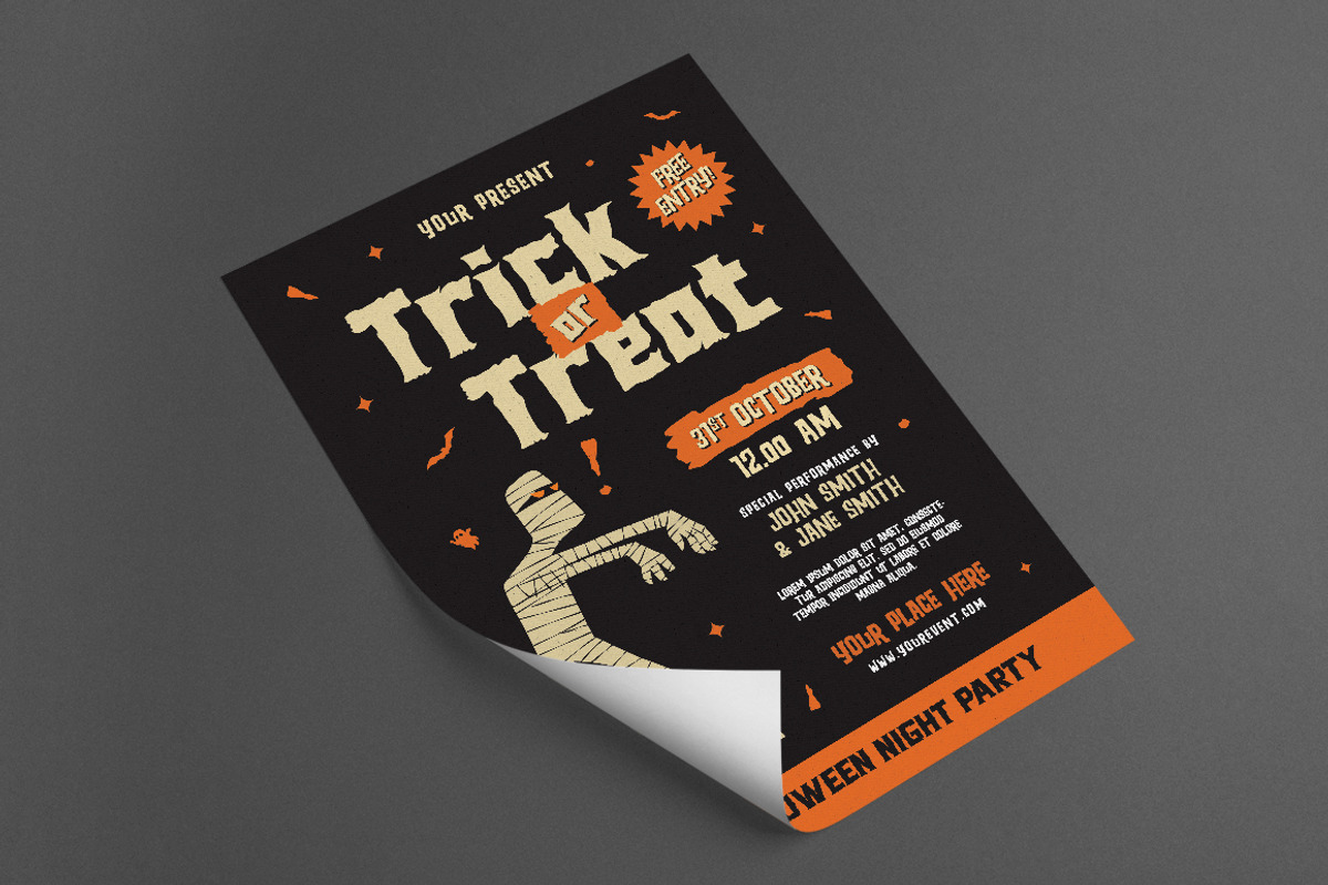 Halloween Party Flyer Set, a Flyer Template by monogrph (Photo 2 of 4)