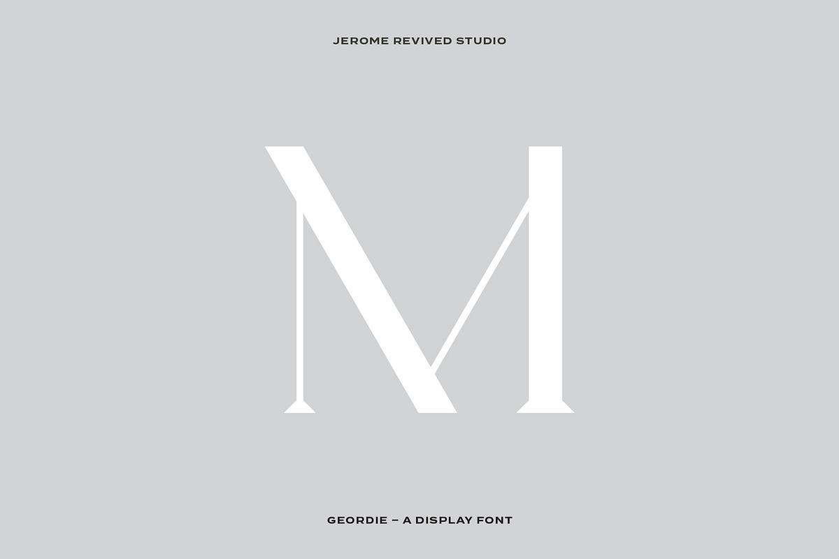 Geordie Display Font, a Serif Font by JeromeRevivedStudio (Photo 3 of 5)