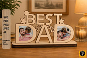 Dad Photo Frame SVG | Father's Day, an Object Graphic by Akrinity Digital (Thumbnail 1 of 3)