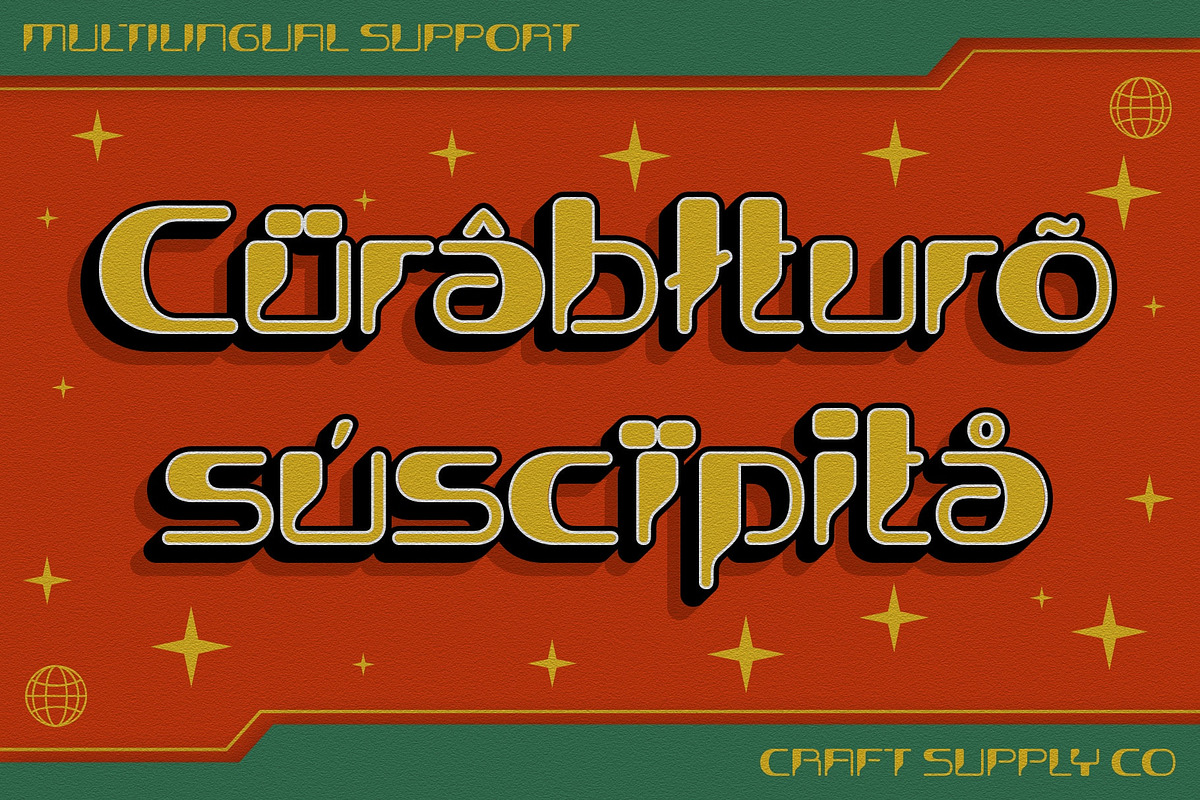 Alavine 3D, a Sans Serif Font by Craft Supply Co. (Photo 7 of 8)