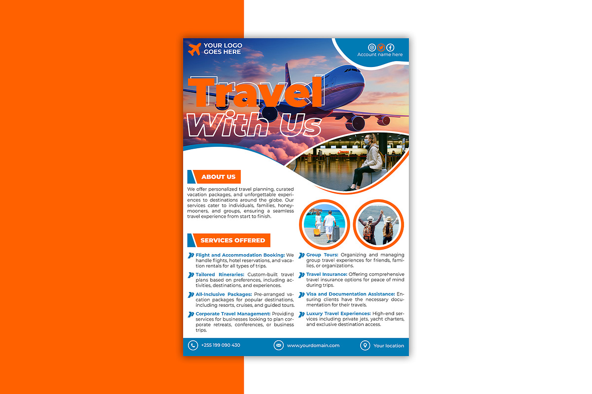 9 A4 Professional Flyer Templates, a Marketing Template by Triple M Graphics (Photo 3 of 10)
