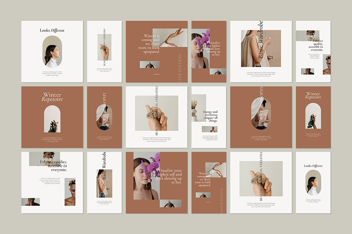 600 Minimalist Instagram Bundle, a Social Media Template by Creatchees.std (Photo 8 of 37)