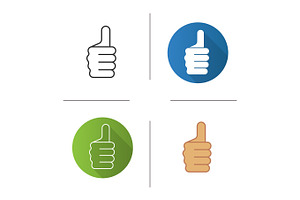 Thumbs Up Hand Gesture Icon