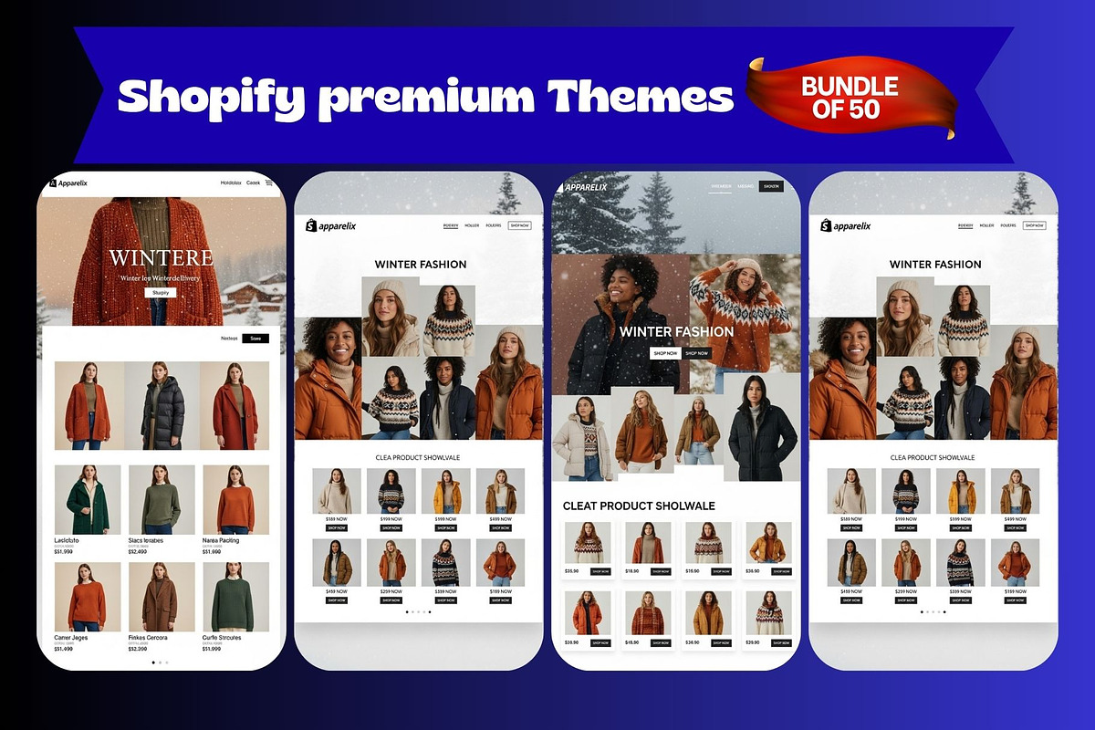 Shopify Premium 50 Themes Bundle, a Shopify Template by Crox Studio | Digital (Photo 8 of 58)