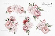 WATERCOLOR BUNDLE Peonies & Roses, an Illustration by ollalya (Thumbnail 29 of 101)